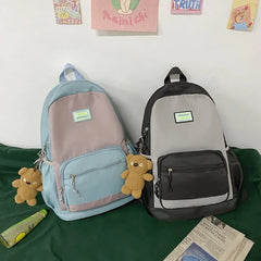 Teenage Girls Backpack Nylon School Bag Student Bookbag
