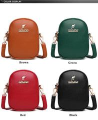 Women's Small PU Leather Phone Bag Crossbody Purse Girls Zipper Shoulder Bolsas