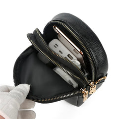 Women's Small PU Leather Phone Bag Crossbody Purse Girls Zipper Shoulder Bolsas