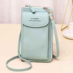 Women's Phone Pocket Shoulder Bag Small Crossbody Pu Leather Clip