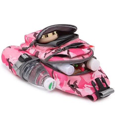 Pink Sling Bag Chest Shoulder Crossbody Bags for Men Women