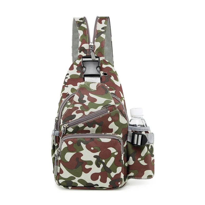 Pink Sling Bag Chest Shoulder Crossbody Bags for Men Women