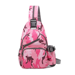 Pink Sling Bag Chest Shoulder Crossbody Bags for Men Women
