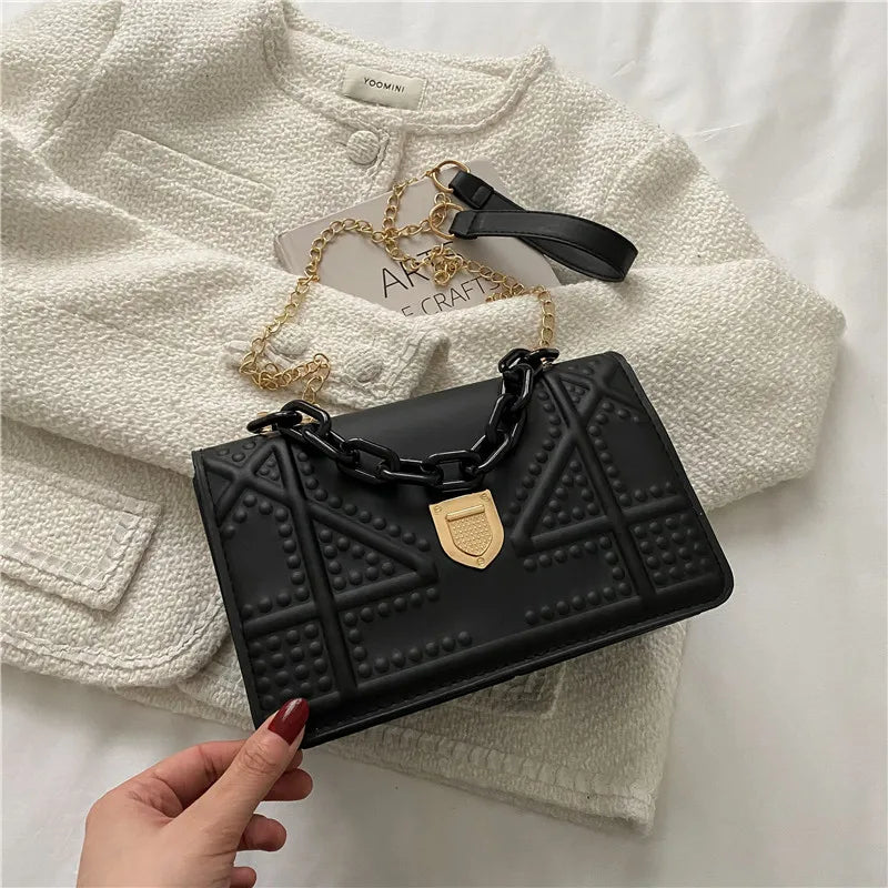 Plaid Chain Small Bag Women's Casual Crossbody Bag