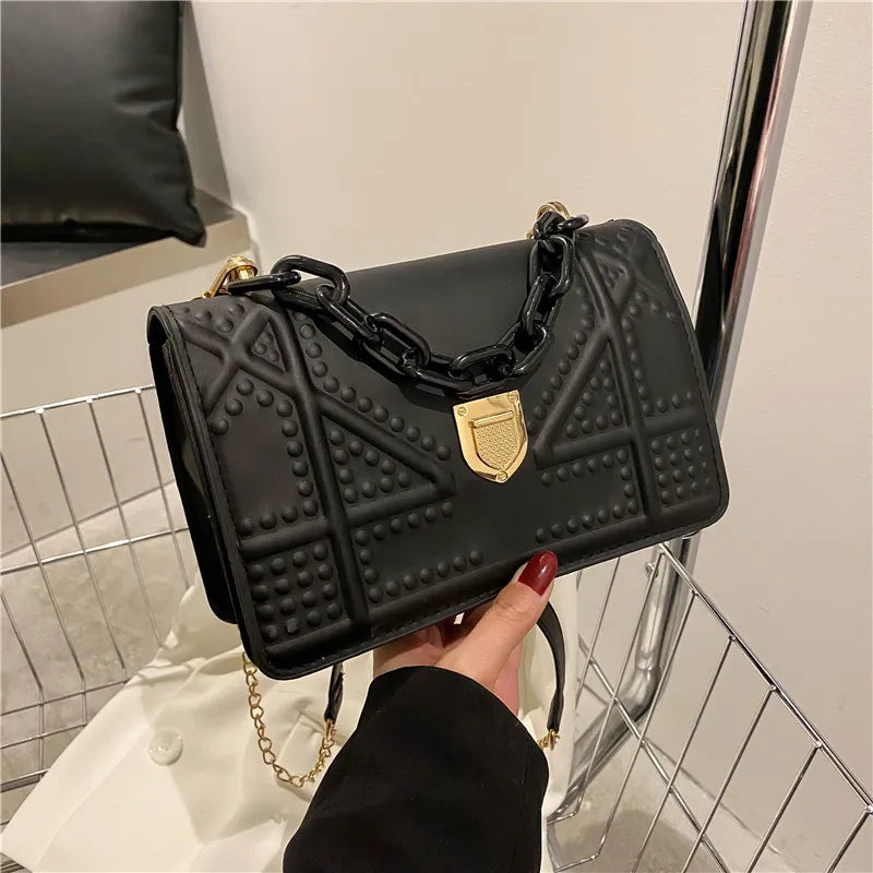 Plaid Chain Small Bag Women's Casual Crossbody Bag