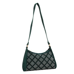 Plaid Women PU Leather Underarm Shoulder Bags Female Daily Totes Purse Pouch