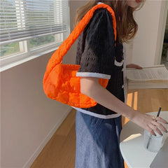Plaid Women Tote Hobos Handbags Candy Ladies Underarm Bag