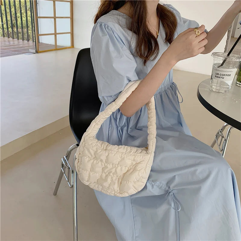 Plaid Women Tote Hobos Handbags Candy Ladies Underarm Bag