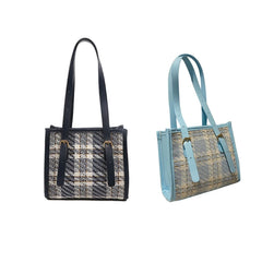 Plaids Women Shoulder Bag Female PU Leather Purse Bag Ladies Tote Bag Handbag