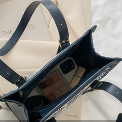 Plaids Women Shoulder Bag Female PU Leather Purse Bag Ladies Tote Bag Handbag