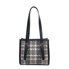 Plaids Women Shoulder Bag Female PU Leather Purse Bag Ladies Tote Bag Handbag