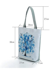 Plant Printed Shoulder Bags Women Eco Reusable Tree Shopping Bag