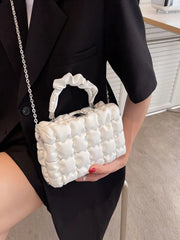 Pleated Handbags Women's Bag Shoulder Crossbody Bags Small Square Chain Handbag
