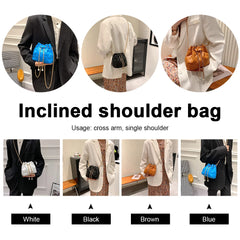 Plush Crossbody Bags Drawstring Handbag Small Purse Top-Handle Bag