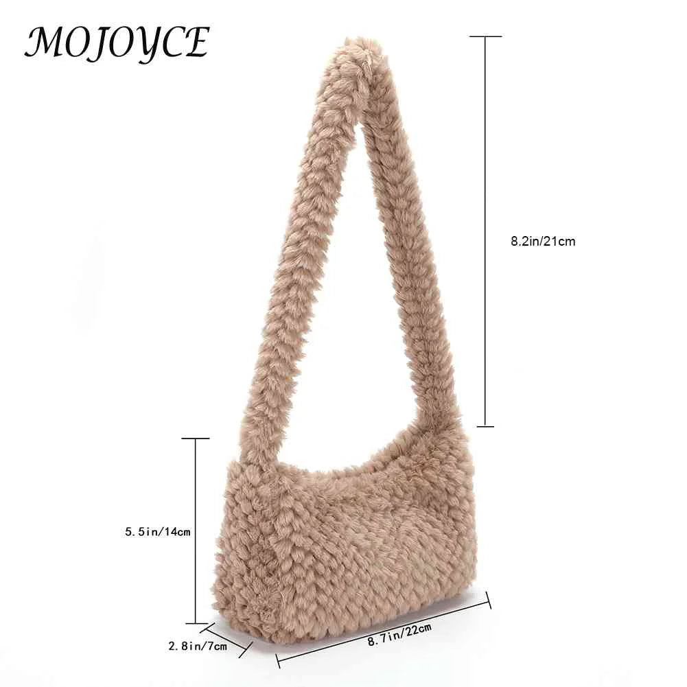 Plush Hobos Totes Women Shoulder Handbags