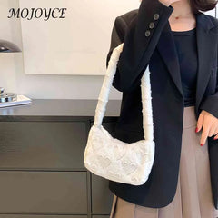 Plush Hobos Totes Women Shoulder Handbags