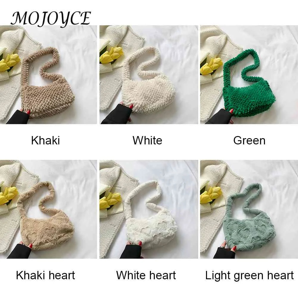 Plush Hobos Totes Women Shoulder Handbags