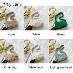 Plush Hobos Totes Women Shoulder Handbags