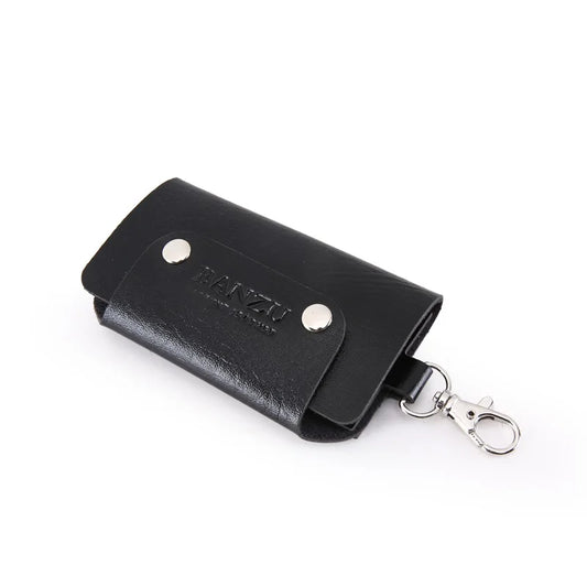 Portable Leather Keychain KeyHolder Organizer Pouch CarKey Wallet