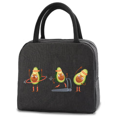Avocado Print Insulated Lunch Bag Cooler Tote Storage