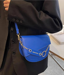 Women's Saddle Bag Chain Handbag