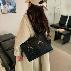 Preppy Style Women Briefcase Shoulder Bag Laptop Handbag