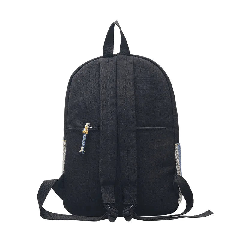 Preppy Style Women Handbags Canvas School Bag Large Capacity