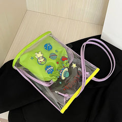 Jelly Transparent Bag Women Shoulder Bag PVC Beach Crossbody Tote