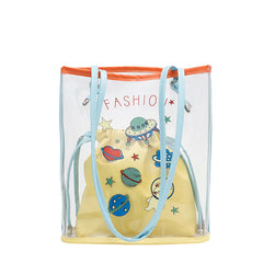 Jelly Transparent Bag Women Shoulder Bag PVC Beach Crossbody Tote