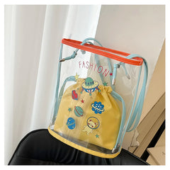 Jelly Transparent Bag Women Shoulder Bag PVC Beach Crossbody Tote