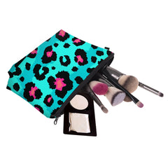 Leopard Cosmetic Organizer Bag for Women, Travel Makeup Storage Bag