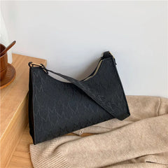 Women PU Leather Shoulder Bag Underarm Tote Lady Shopping Small Phone Purse
