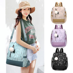 Floral Backpack Women Large Capacity School Bag Waterproof Rucksack