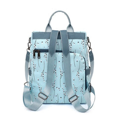 Floral Backpack Women Large Capacity School Bag Waterproof Rucksack