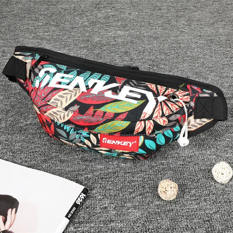 Graffiti Waist Packs Fanny Pack Waterproof Canvas Waist Bags