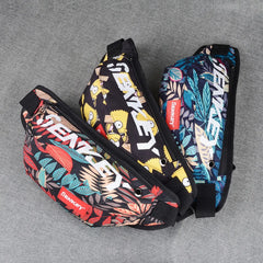 Graffiti Waist Packs Fanny Pack Waterproof Canvas Waist Bags