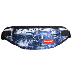 Graffiti Waist Packs Fanny Pack Waterproof Canvas Waist Bags