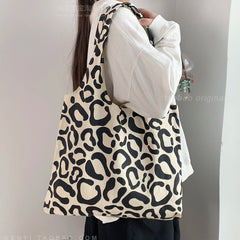 Retro Canvas Shoulder Bag Large Capacity Handbag