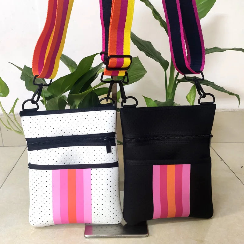 Neoprene Shoulder Bag Casual Tote Crossbody Bag