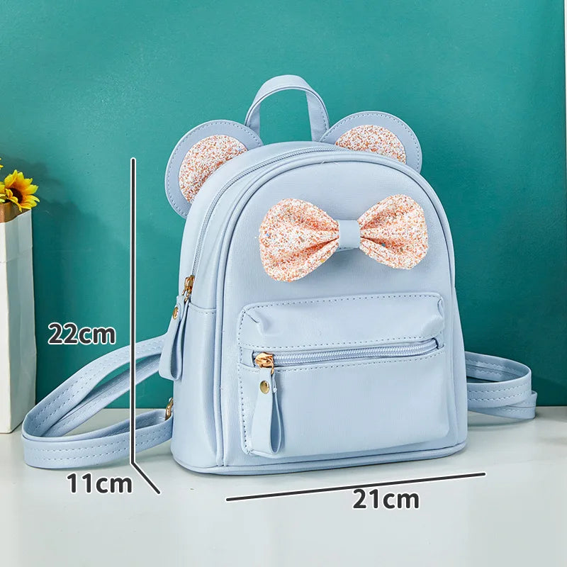 Princess Girls Backpacks Kids Bag Bow Small