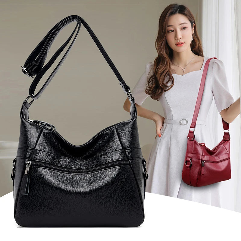 Vintage Bucket Bags Women Casual Large Capacity Messenger Bags
