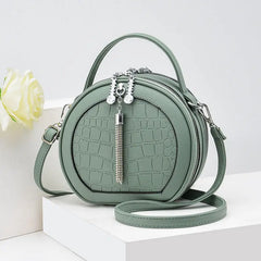 Round Tassel Tote Bag Women Handbags Shoulder Crossbody Purse Bolsa