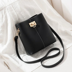 Splicing Bucket Women Shoulder Crossbody Messenger Bag