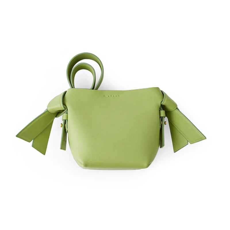 Women's PU Leather Shoulder Bag Wide Strap Tote Crossbody Bucket Bag
