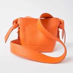 Women's PU Leather Shoulder Bag Wide Strap Tote Crossbody Bucket Bag