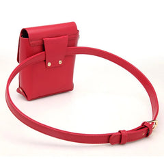 PU Leather Waist Packs Bum Bag Women Rivet Belt Money Pouch