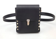 Women Rivet Money Pouch Travel Waist Bags Lady Bar Nightclub Waist