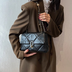 Women's Shoulder Bag Crossbody Handbag Tote Diamond Lattice Thread Daily Purse