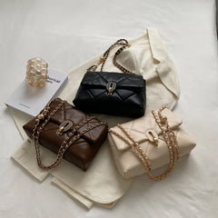 Women's Shoulder Bag Crossbody Handbag Tote Diamond Lattice Thread Daily Purse