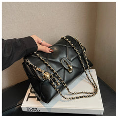 Women's Shoulder Bag Crossbody Handbag Tote Diamond Lattice Thread Daily Purse